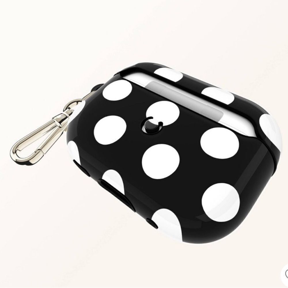 kate spade x Target Black White Polka Dot Apple AirPods Pro Protective Case - Picture 6 of 15